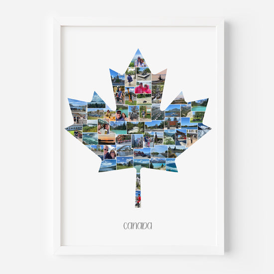 Canada Maple leaf photo collage