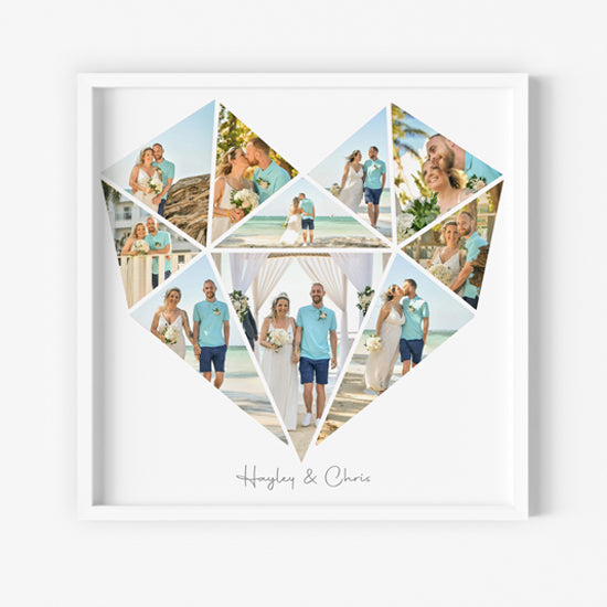 Valentines heart Collage Frame