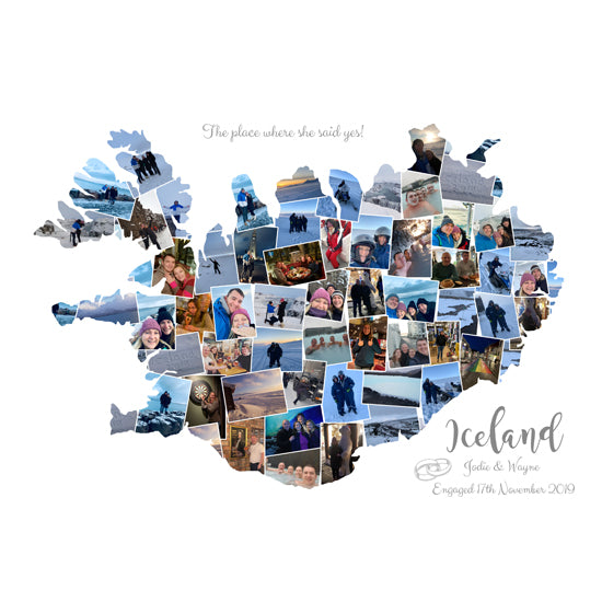 Iceland holiday photo collage