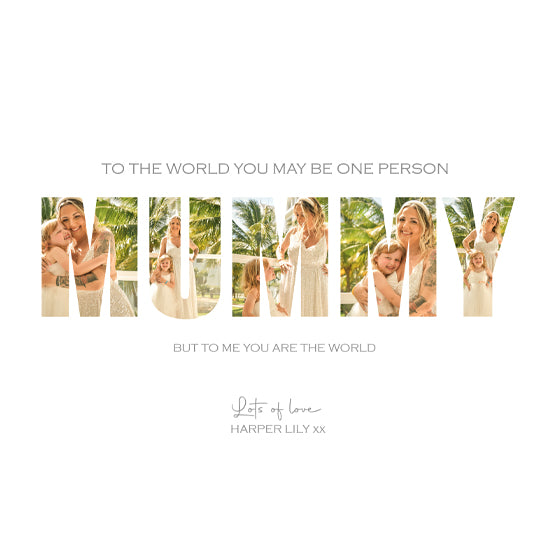 Mummy photo collage