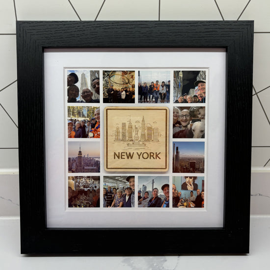 New York plaque collage frame