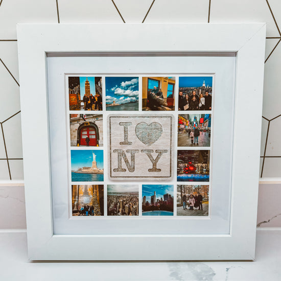 New York plaque collage frame