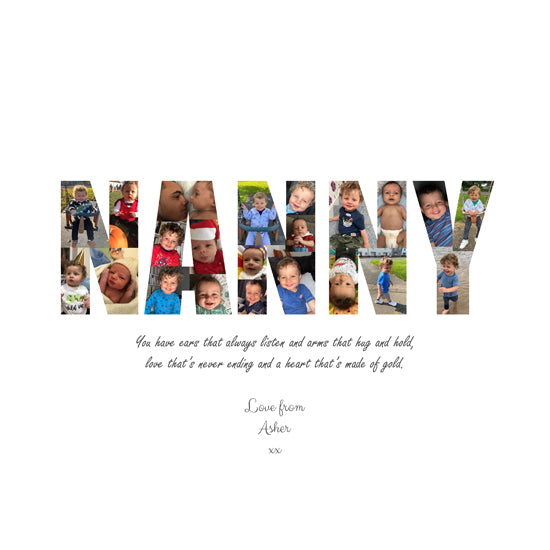 Nanny photo collage