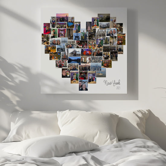 Heart photo collage