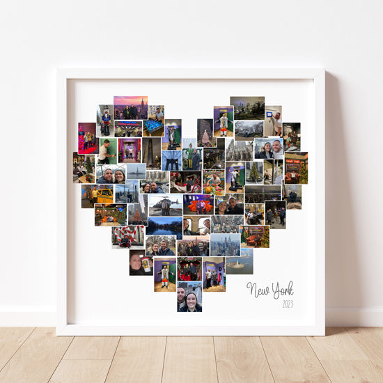 Heart photo collage